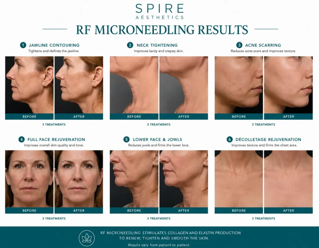 RF Microneedling Skin tightening Haslemere results