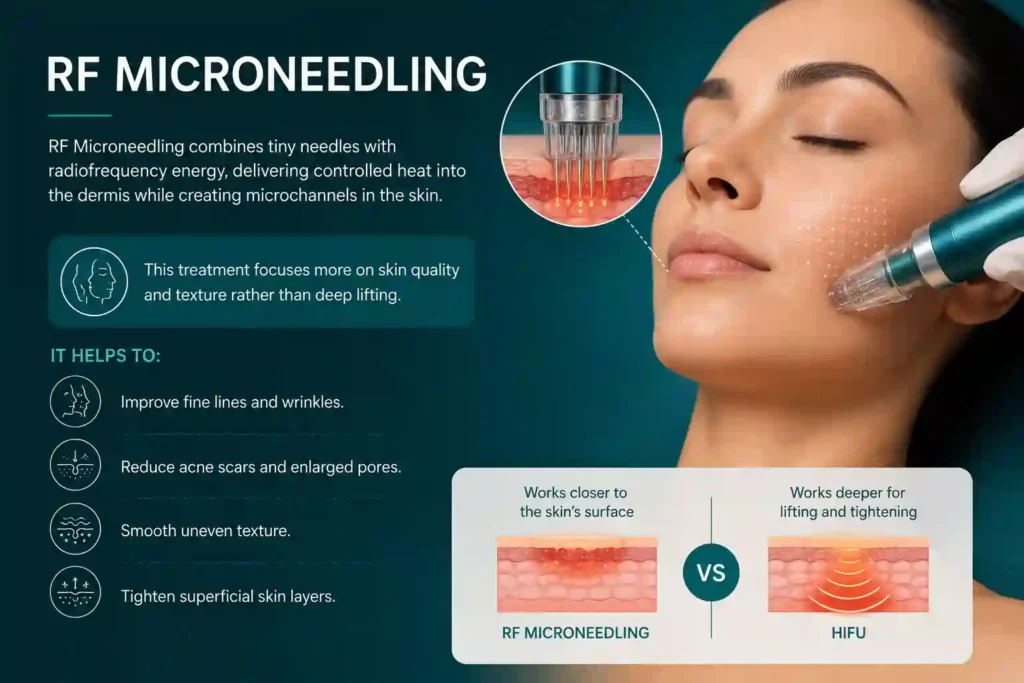 What Does RF Microneedling Do That HIFU Alone Cannot Haslemere