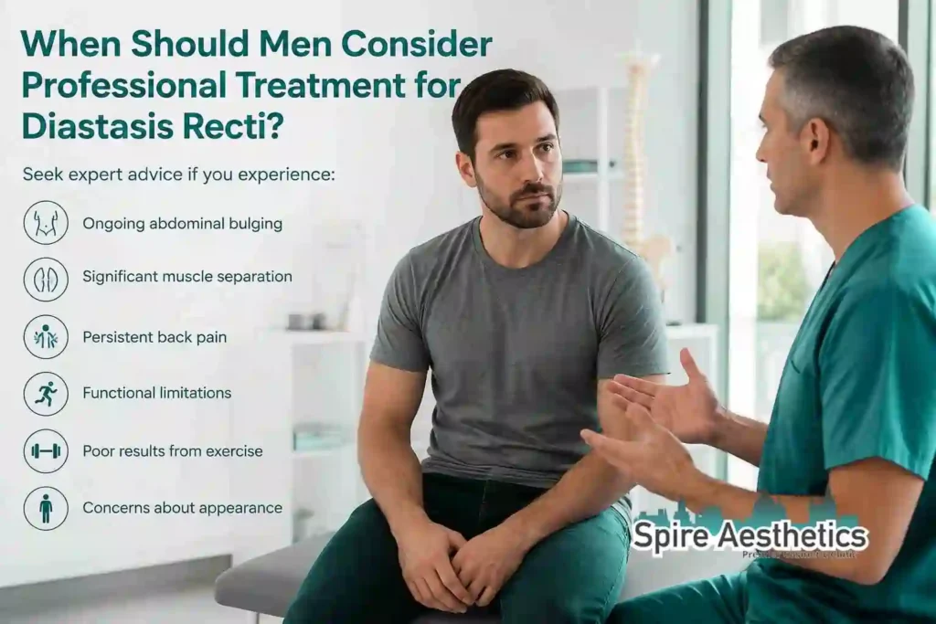 When Should Men Consider Professional Treatment for Diastasis Recti Haslemere?