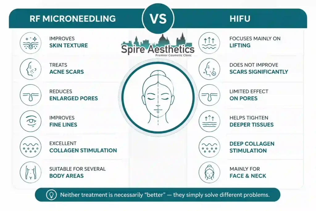 RF Microneedling vs HIFU: Which Treatment Gives Better Results Haslemere?
